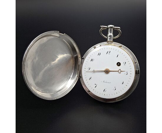 Orologio da tasca savonette, scappamento a verga, fine 700 