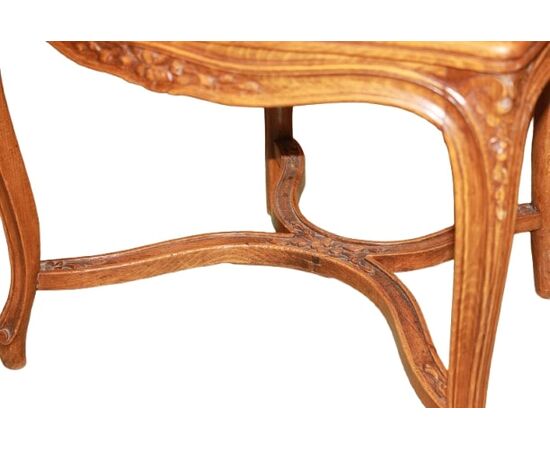 Poltroncina Francese Stile Provenzale Di fine 1800 in paglia di Vienna