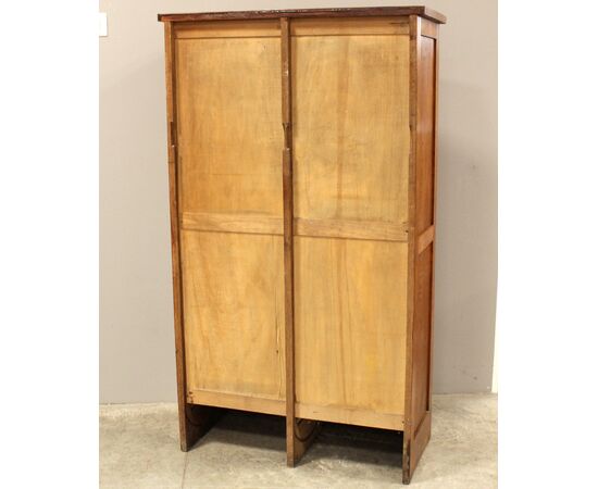 Antico classificatore archivio schedario serranda in rovere
