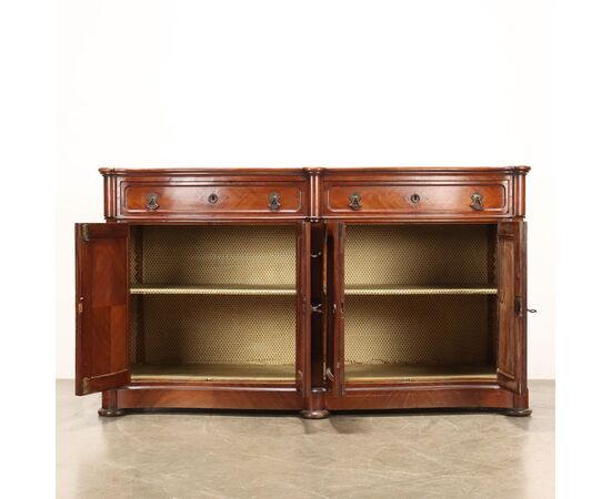 Credenza Umbertino in Mogano Italia Fine XIX Secolo