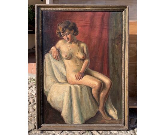 Pittore bohémien francese (inizi XX sec.) - Nudo femminile.