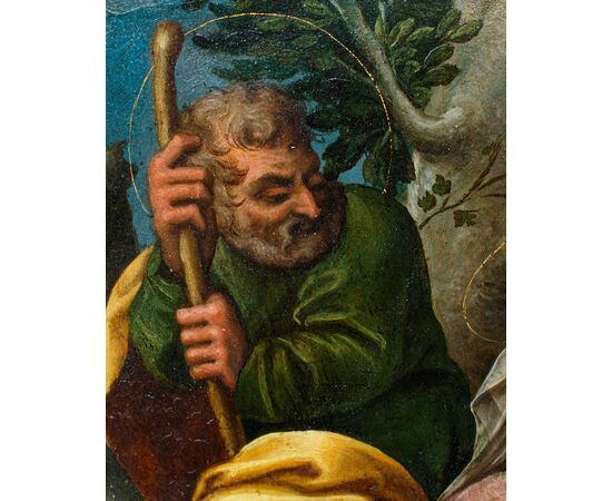 Metà XVII secolo, Scuola rubensiana, Sacra Famiglia con San Giovannino e Elisabetta