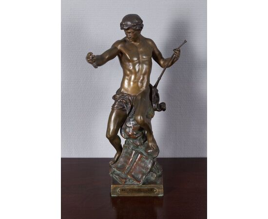 Statua di bronzo di E. Picault dell'800
