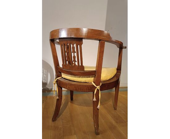 POLTRONE A POZZETTO TOSCANE FINE XVIII SECOLO