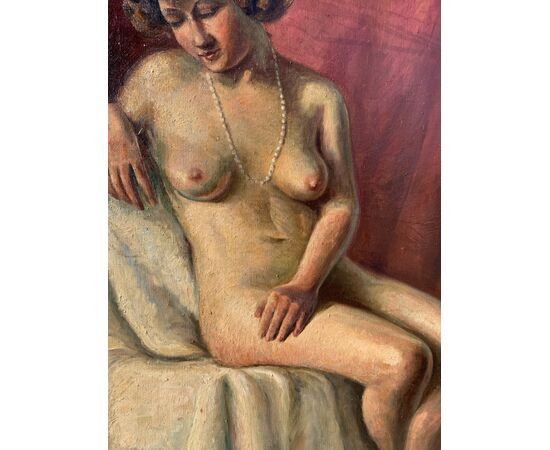 Pittore bohémien francese (inizi XX sec.) - Nudo femminile.