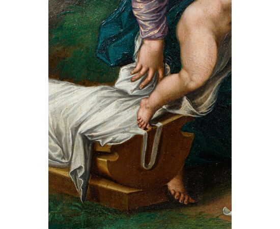 Metà XVII secolo, Scuola rubensiana, Sacra Famiglia con San Giovannino e Elisabetta