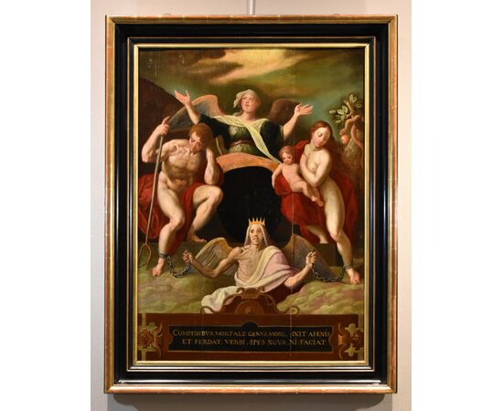 Redenzione di Adamo ed Eva dopo la cacciata dall’Eden, Jacob de Backer (Anversa, 1555 circa – 1585 circa)