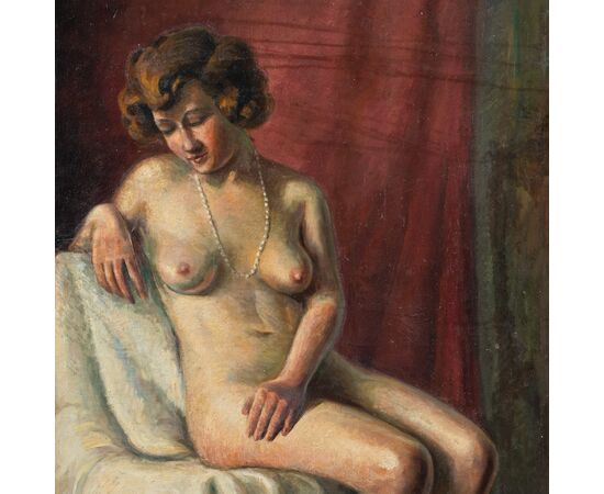Pittore bohémien francese (inizi XX sec.) - Nudo femminile.