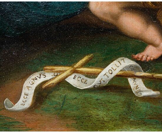 Metà XVII secolo, Scuola rubensiana, Sacra Famiglia con San Giovannino e Elisabetta