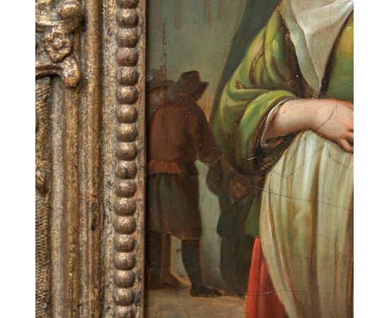 Seguace di Hendrick Maertensz Rokes detto Sorgh (Rotterdam, 1610 o 1611 - 1670), Scena di mercato