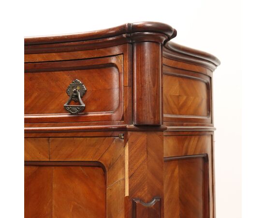 Credenza Umbertino in Mogano Italia Fine XIX Secolo