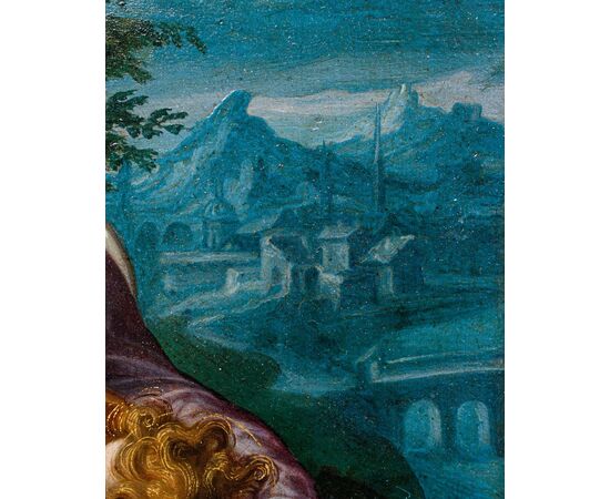 Metà XVII secolo, Scuola rubensiana, Sacra Famiglia con San Giovannino e Elisabetta