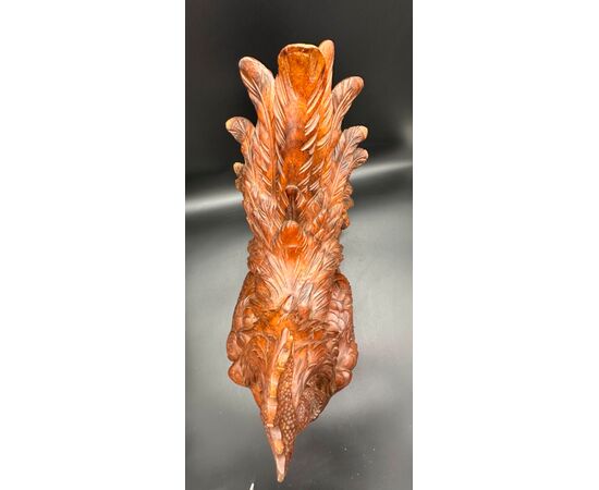 Scultura in legno "Gallina" - Primo '900