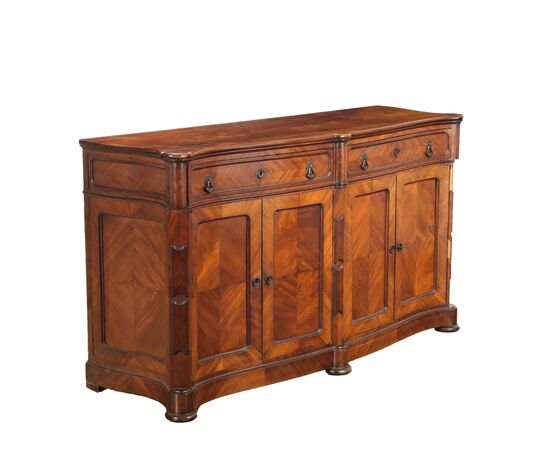 Credenza Umbertino in Mogano Italia Fine XIX Secolo