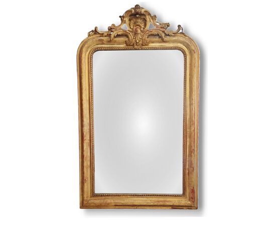 SPECCHIERA IN LEGNO DORATO - FRANCIA - XIX SEC.