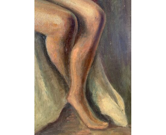 Pittore bohémien francese (inizi XX sec.) - Nudo femminile.