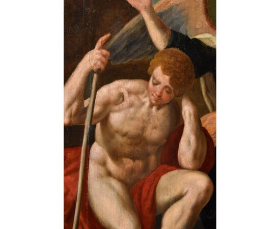 Redenzione di Adamo ed Eva dopo la cacciata dall’Eden, Jacob de Backer (Anversa, 1555 circa – 1585 circa)