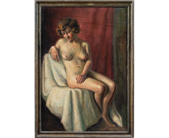 Pittore bohémien francese (inizi XX sec.) - Nudo femminile.
