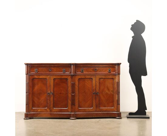 Credenza Umbertino in Mogano Italia Fine XIX Secolo