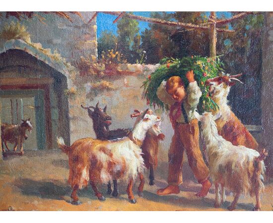 Scena campestre con capre – Filippo Palizzi