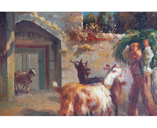 Scena campestre con capre – Filippo Palizzi