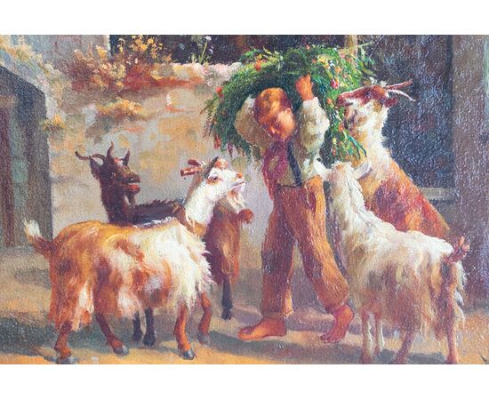 Scena campestre con capre – Filippo Palizzi