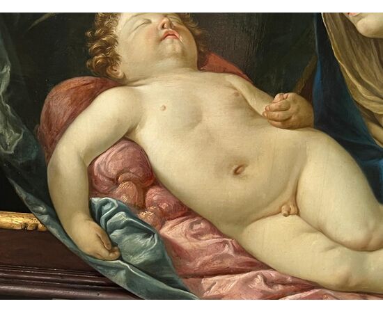 Madonna con il bambino dormiente