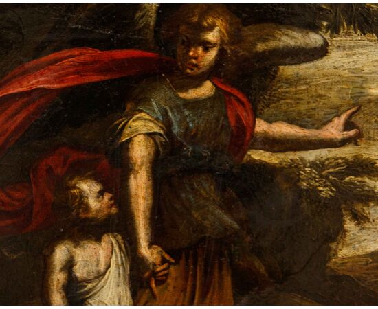 Scuola veronese, XVII secolo, Tobiolo e l’angelo