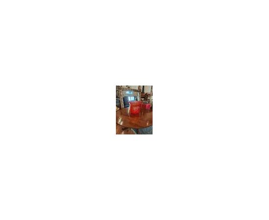Vaso in vetro arancione