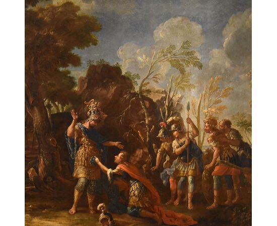 Alessandro Magno concede clemenza ai Persiani, Francesco Fontebasso (Venezia 1709 - Venezia 1769)