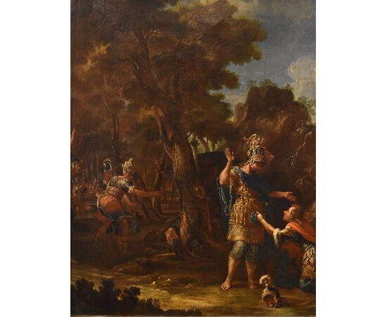 Alessandro Magno concede clemenza ai Persiani, Francesco Fontebasso (Venezia 1709 - Venezia 1769)