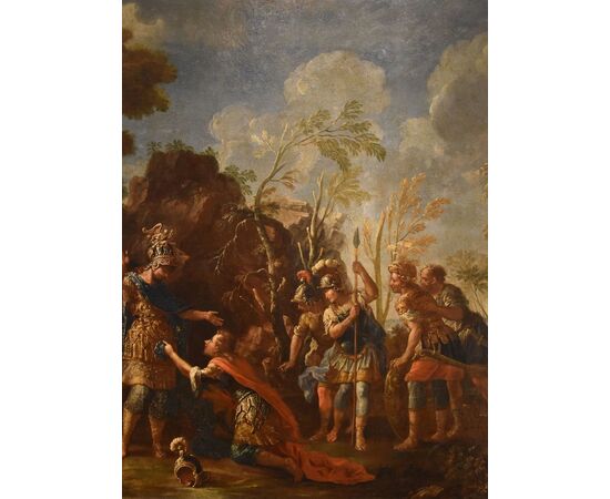 Alessandro Magno concede clemenza ai Persiani, Francesco Fontebasso (Venezia 1709 - Venezia 1769)