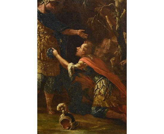 Alessandro Magno concede clemenza ai Persiani, Francesco Fontebasso (Venezia 1709 - Venezia 1769)
