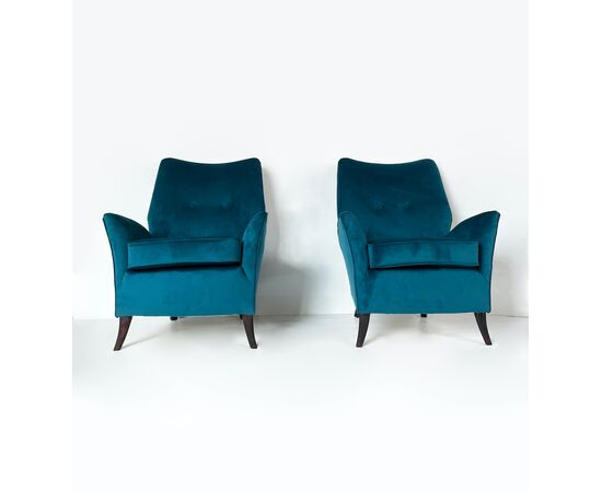 Coppia di poltrone attr. Gio Ponti per ISA Bergamo - 1950