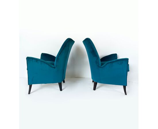 Coppia di poltrone attr. Gio Ponti per ISA Bergamo - 1950