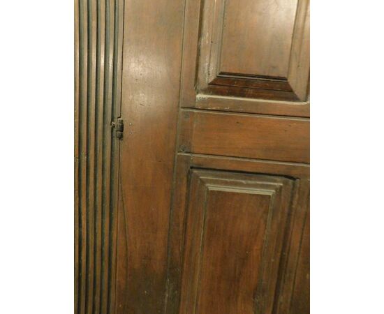STIP021 - Placard Impero ad un anta in legno di noce chinato, epoca '800, misure cm L 135 x H 220
