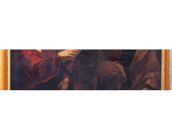 Vocazione di San Matteo - Caravaggesco del'600 - olio su tela