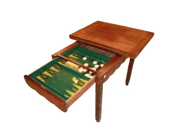 Tavolino da gioco francese della seconda metà del 1800 di Gusto Orientale