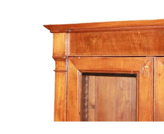 Vetrina Libreria Direttorio in legno di mogano Francese della seconda metà del 1800