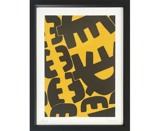 "Composizione" - Litografia Giuseppe Capogrossi (1900-1972)