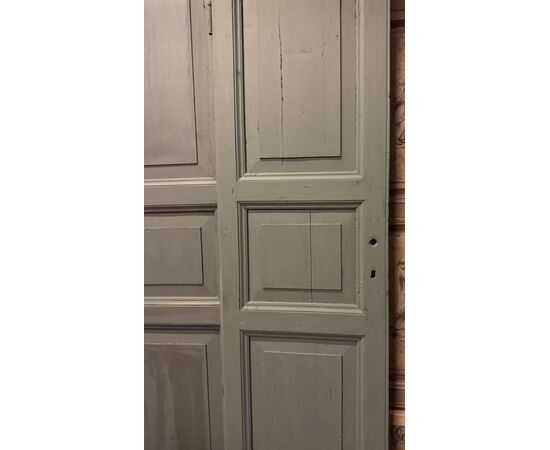 PTS894 - N. 3 Porte bifacciali a due battenti, epoca '800, luce cm L 102 x H 115