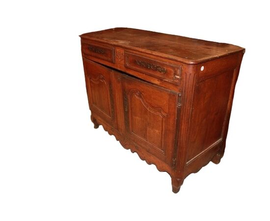 Credenza Provenzale 2 porte di inizio 1800 Francese in Legno di Noce