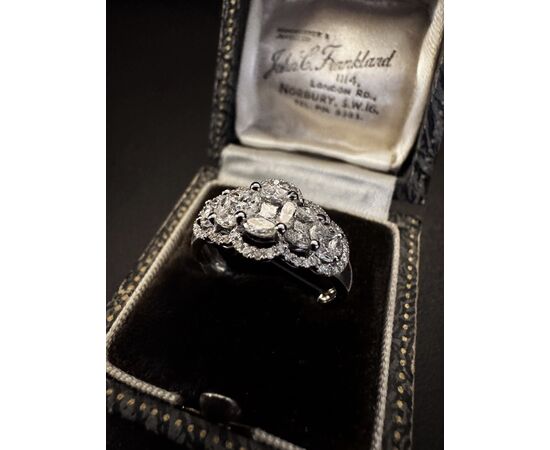 Fedina  con  Diamanti  taglio   Marquise 2  ct.