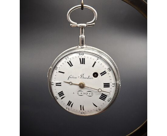 Orologio da tasca antico Freres Bordier, XVIII secolo 