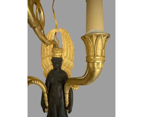 Coppia di appliques impero