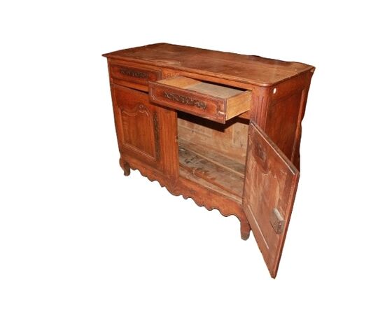 Credenza Provenzale 2 porte di inizio 1800 Francese in Legno di Noce