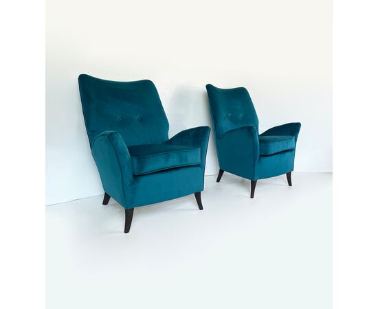 Coppia di poltrone attr. Gio Ponti per ISA Bergamo - 1950