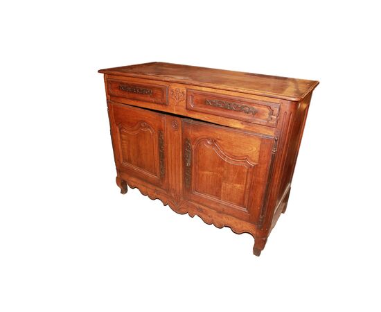 Credenza Provenzale 2 porte di inizio 1800 Francese in Legno di Noce