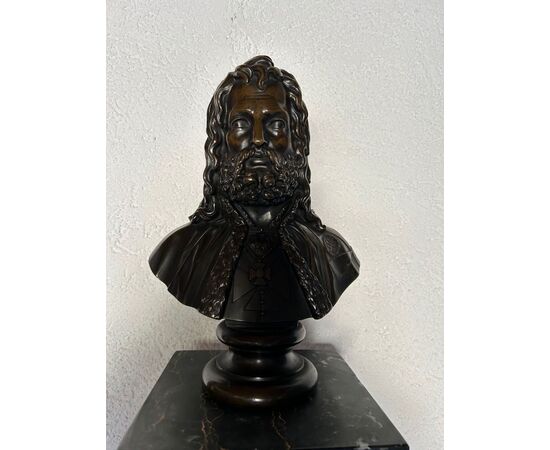 Busto di bronzo di un Cavalliere