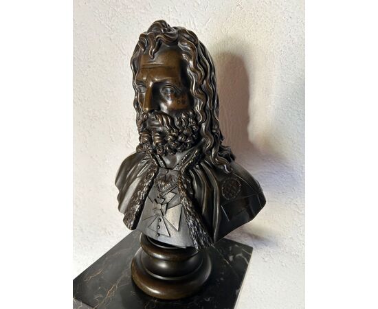 Busto di bronzo di un Cavalliere